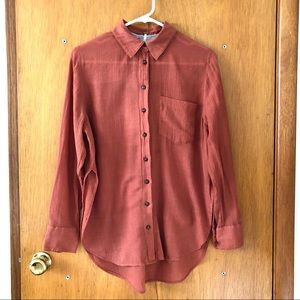 💚2 for $35💚 FP Rust Dusty Rose button down